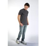 Lee Cooper Baselo Erkek %100 Pamuk O Yaka T-shirt Antrasit