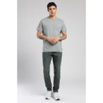 Lee Cooper Baselo Erkek %100 Pamuk O Yaka T-Shirt Gri