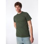 Lee Cooper Baselo Erkek %100 Pamuk O Yaka T-shirt Zümrüt Yeşili