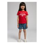 Lee Cooper Baskılı Kırmızı Kız Çocuk T-Shirt 252 LCG 242006