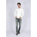 Lee Cooper Ben Erkek %100 Pamuk O Yaka Sweatshirt Ekru