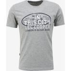 Lee Cooper Bernt Erkek %100 Pamuk O Yaka T-shirt Gri Melanj