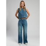 Lee Cooper Bisiklet Yaka Düz Kadın Bluz 252 LCF 142001 NAOMI DENIM