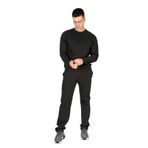 Lee Cooper Bisiklet Yaka Siyah Sweatshirt, 2XL, 251 LCM 241030, SİYAH, erkek