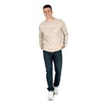 Lee Cooper Bisiklet Yaka Sweatshırt, M, 251 LCM 241030, BEJ, erkek