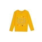 Lee Cooper Brado Erkek Çocuk %100 Pamuk O Yaka Uzun Kol T-Shirt Hardal