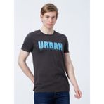 Lee Cooper Brendon Erkek %100 Pamuk Bisiklet Yaka T-Shirt Antrasit