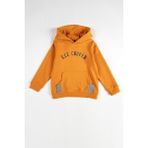Lee Cooper Brian Erkek Çocuk Kapüşonlu Sweatshirt Turuncu - 8 Yaş