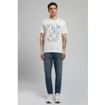 Lee Cooper Capela Erkek O Yaka T-Shirt Ekru