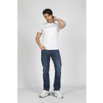 Lee Cooper Carlo Erkek %100 Pamuk O Yaka T-shirt Beyaz