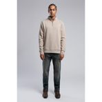 Lee Cooper Ceaser Erkek Dik Yaka Sweatshirt Bej