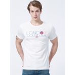 Lee Cooper Cedric Erkek %100 Pamuk Bisiklet Yaka T-Shirt Off White - 2XL - Beyaz