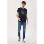 Lee Cooper Daniel Erkek %100 Pamuk O Yaka T-Shirt Lacivert