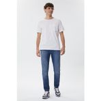 Lee Cooper Daniel Erkek %100 Pamuk OversizeBisiklet Yaka T-Shirt Ekru