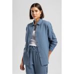 Lee Cooper Darby Kadın %100 Pamuk Uzun Kol Gömlek Mavi - XS
