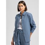 Lee Cooper Darby%100 Pamuk Uzun Kol Gömlek Mavi, XS, 262 LCF 241003, MAVİ, Kadın