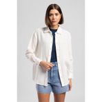 Lee Cooper Darby%100 Pamuk Uzun Kol Gömlek, S, 262 LCF 241003, BEYAZ, Kadın