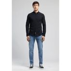 Lee Cooper Darell Erkek Slim %100 Pamuk Klasik Yaka Gömlek Siyah