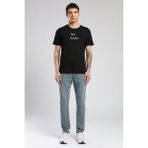 Lee Cooper Desav Erkek %100 Pamuk O Yaka T-shirt Siyah
