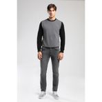 Lee Cooper Diagonal Erkek O Yaka Sweatshirt Siyah