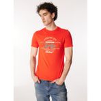 Lee Cooper Divided Erkek %100 Pamuk O Yaka T-shirt Kırmızı