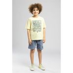 Lee Cooper Dragon Erkek Çocuk Baskılı Bisiklet Yaka T-Shirt Sarı, 12 Yaş, 262 LCB 242005, SARI, Erkek Çocuk