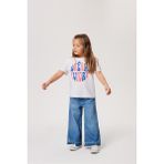Lee Cooper Elısa Kız Çocuk O Yaka T-Shırt Off White - Beyaz - 4 Yaş