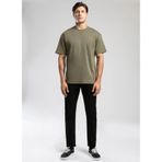 Lee Cooper Erkek O Yaka T-Shirt, Kısa Kollu, Haki, XL