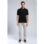 Lee Cooper Erkek Polo Yaka T-shirt 252 LCM 242013, Siyah, L