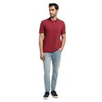 Lee Cooper Erkek Polo Yaka T-shirt 252 LCM 242014, Bordo, M