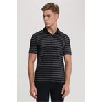 Lee Cooper Erkek Rocco Polo Yaka T-Shirt Siyah Çizgili