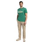 Lee Cooper Erkek T-Shirt 252 LCM 242001, Yeşil, 2XL