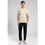 Lee Cooper Erkek T-Shirt 252 LCM 242004, Bej, 2XL