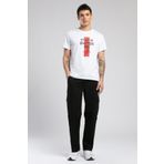 Lee Cooper Erkek T-Shirt 252 LCM 242035, Beyaz, S