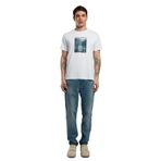 Lee Cooper Erkek T-Shirt 252 LCM 242047, Beyaz, 2XL