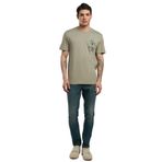 Lee Cooper Erkek T-Shirt 252 LCM 242048, Haki, XL