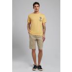 Lee Cooper Erkek T-Shirt 252 LCM 242048, Safran, L
