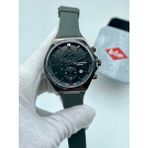 Lee Cooper Erkek Yeni Sezon Slikonlu Gri Renk Fonksiyonlu Takvimli Orjinal Kol Saati + Bileklik Hediyeli - Beyaz - Gümüş