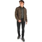Lee Cooper Fablos Açık Haki Dokuma Erkek Mont