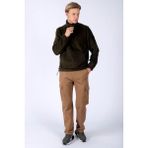 Lee Cooper Felix Erkek Dik Yaka Polar Sweatshirt Haki