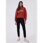 Lee Cooper Funny Yüksek Bel Normal Kesim Düz Paça Siyah Kadın Jean Pantolon - 28 / 28