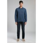 Lee Cooper Gale Erkek Polo Yaka Sweatshirt Mavi