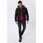 Lee Cooper Glory Erkek Şişme Mont Siyah 2XL Modern Tasarım ve Konforlu Kullanım