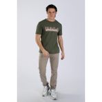 Lee Cooper Grant Erkek %100 Pamuk O Yaka T-shirt Haki