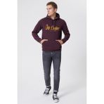 Lee Cooper Gregory Erkek Kapüşonlu Sweatshirt Mürdüm
