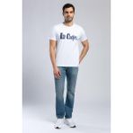 Lee Cooper Harry Erkek Straıght Normal Kesim Normal Bel Düz Paça Jean Pantolon Mavi - 36 - 34 - Açık Mavi
