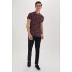 Lee Cooper Huge Erkek Pıke Polo Yaka T-Shirt - Bordo