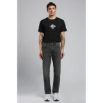 Lee Cooper Jagger Erkek Slım Straıght Dar Kesim Normal Bel Düz Paça Jean Pantolon Antrasit - 34 - 30