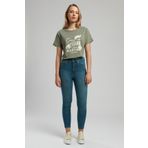 Lee Cooper Jaycee Çok Yüksek Bel Dar Kesim Çok Dar Paça Mavi Kadın Jean Pantolon