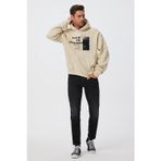 Lee Cooper Jerome Erkek Sweatshırt Ekru